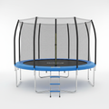 Machrus Upper Bounce 14 foot round trampoline with safety enclosure